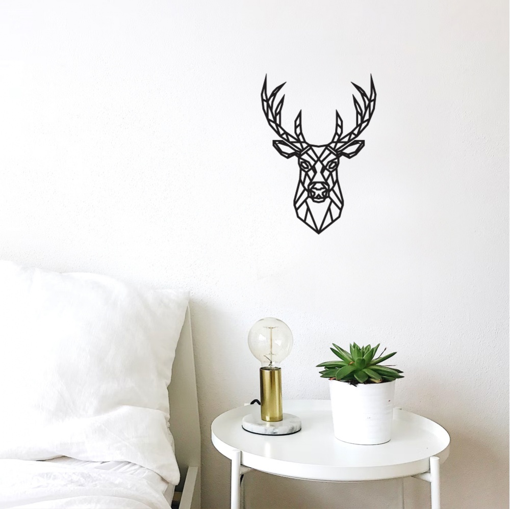 Geometric Stag - Black